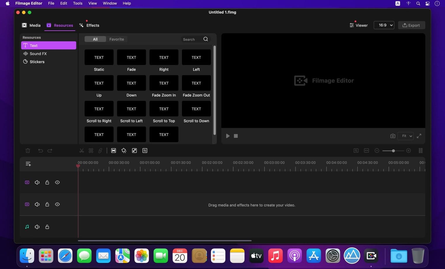 Filmage Editor 1.3.9 Portable for macOS 1