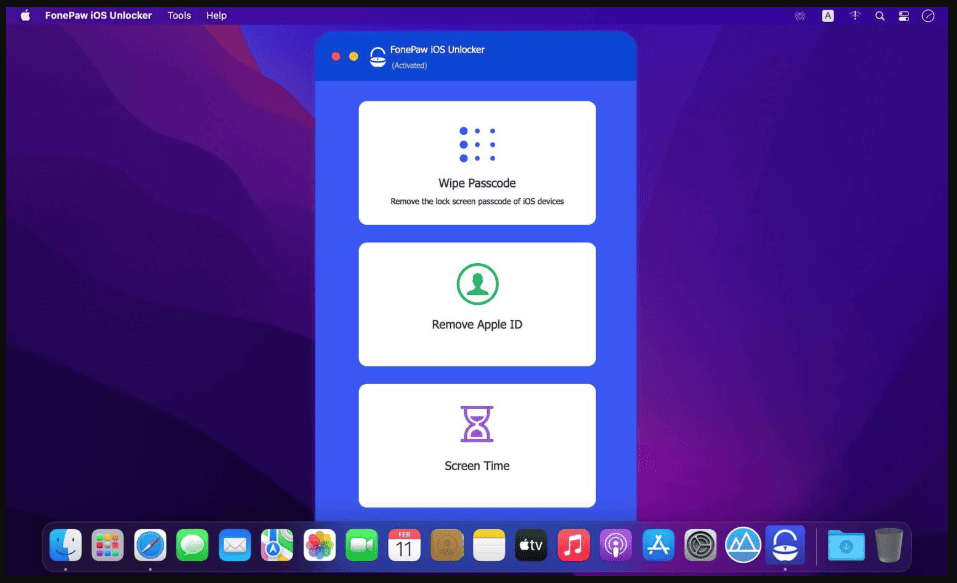 FonePaw iOS Unlocker 1.7.0 portablefor macOS 1
