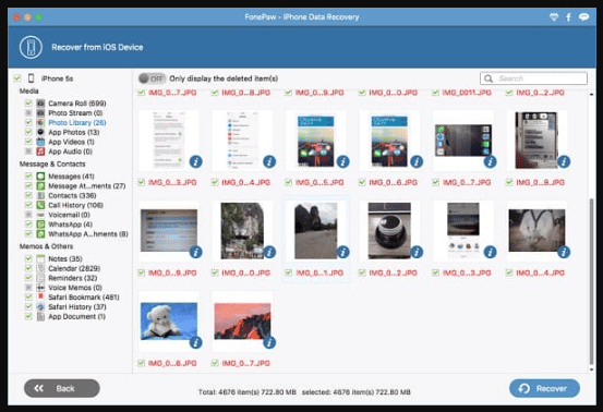FonePaw iPhone Data Recovery 8.6.0 portable for macOS 1