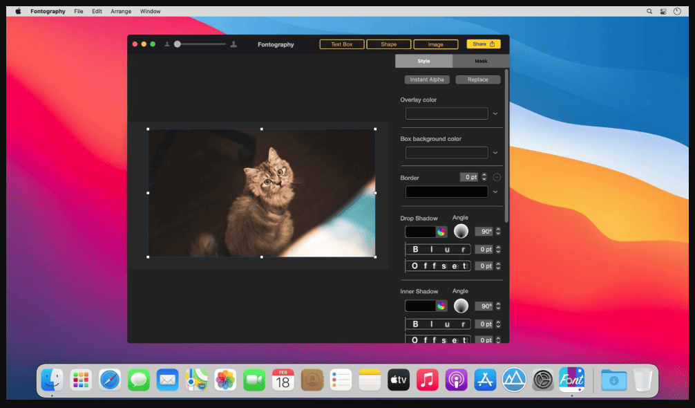 Fontography – Text on Picture‪s 3.0 portable for macOS
