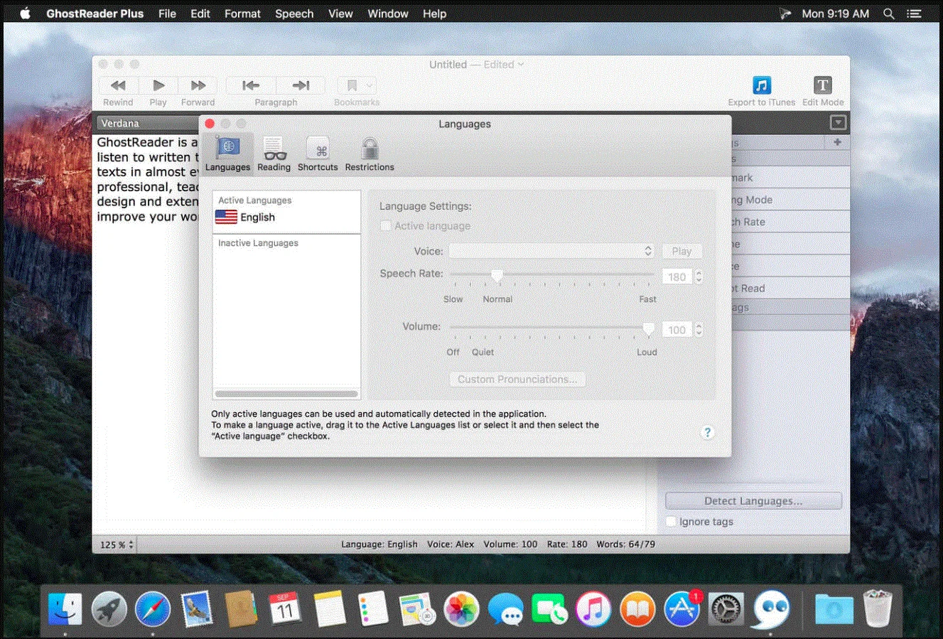GhostReader Plus 2.4 portable for macOS