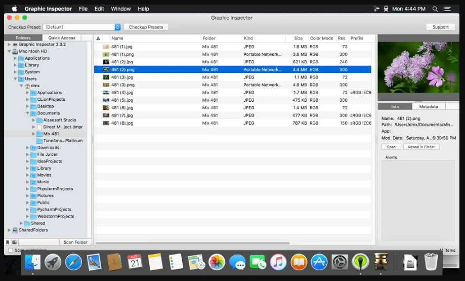 Graphic Inspector 2.6.8 portable for macOS 1