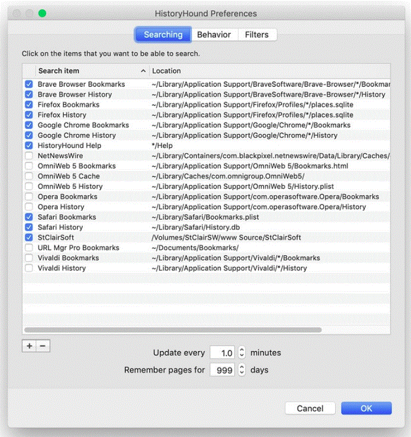 HistoryHound 2.3.2 Portable for macOS