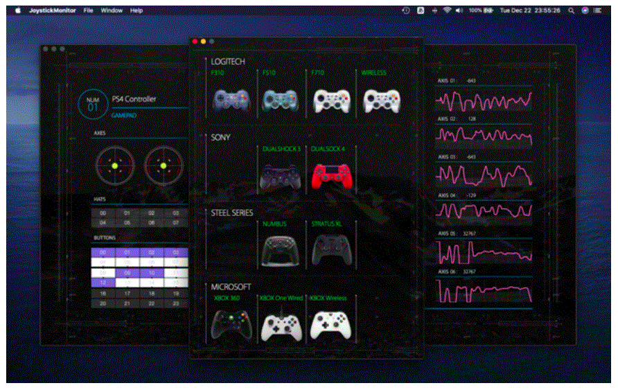 Joystick Monitor 1.3 Portable for macOS