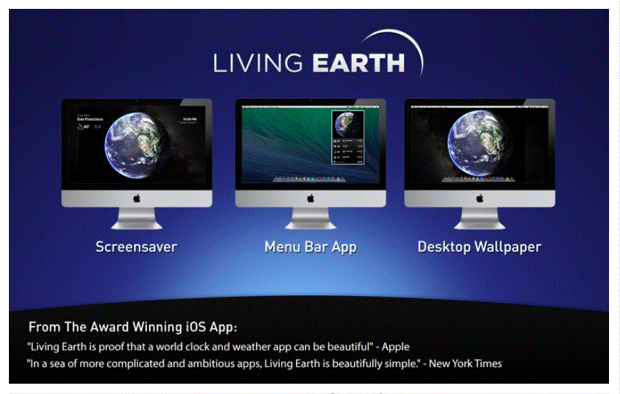 Living Earth – Weather & Clock 1.29 portable for macOS