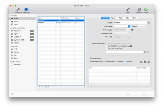 MAMP PRO 6.9.0 portable for macOS q