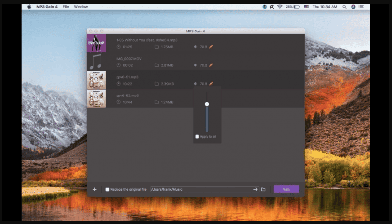 MP3 Gain 5.3.0 portable for macOS 1