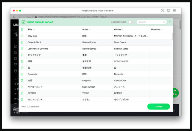 NoteBurner Line Music Converter 1.4.2 portable for macOS 1