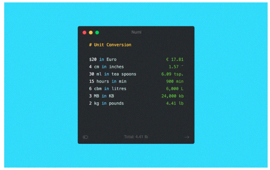 Numi 3.32 portable for macOS
