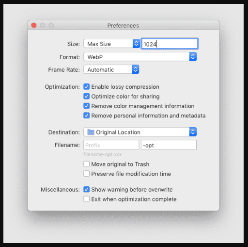 Optimage 3.5.1 Portable for macOS