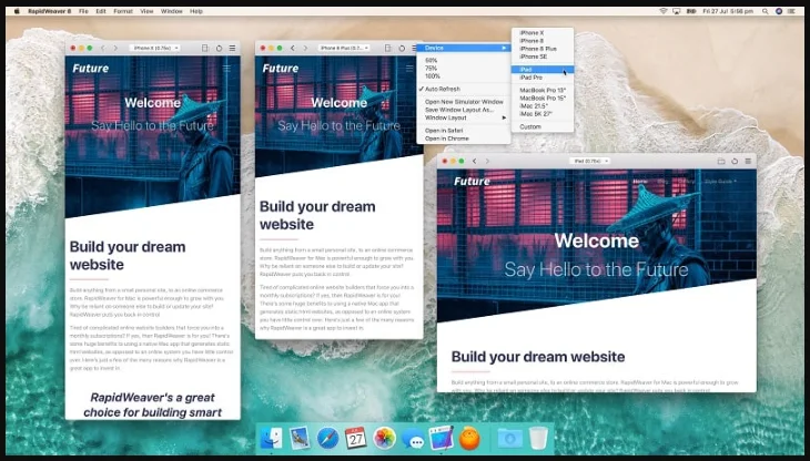 RapidWeaver 9.6.5 portable for macOS 1