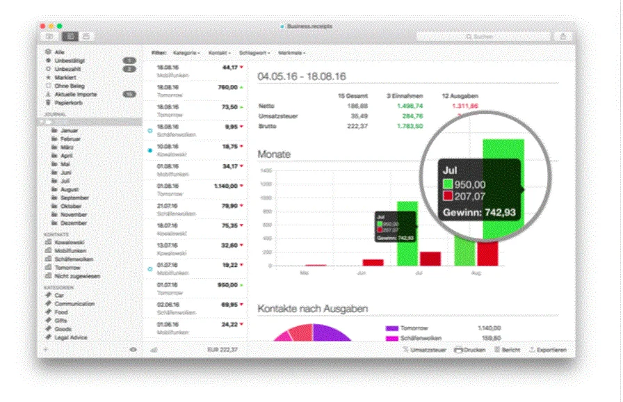 Receipts 1.15.0 portable for macOS