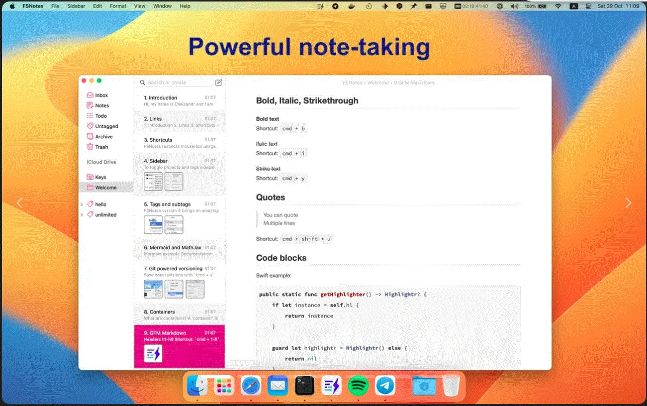 SNotes 7.0.0 macOS