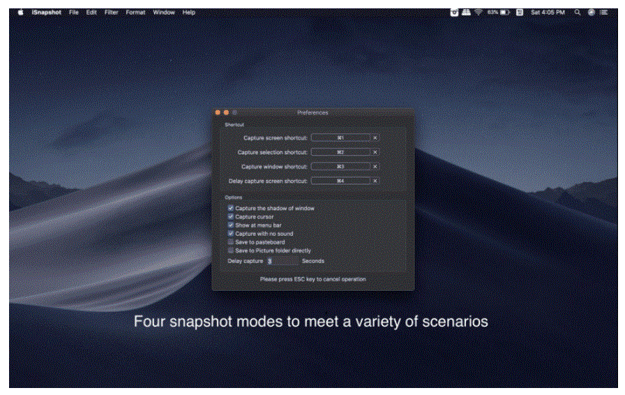 Screen Snapshot 5.4.0 portable for macOS