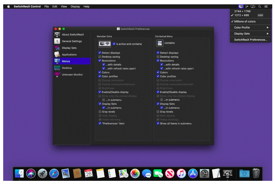 SwitchResX 4.14.1 Portable for macOS