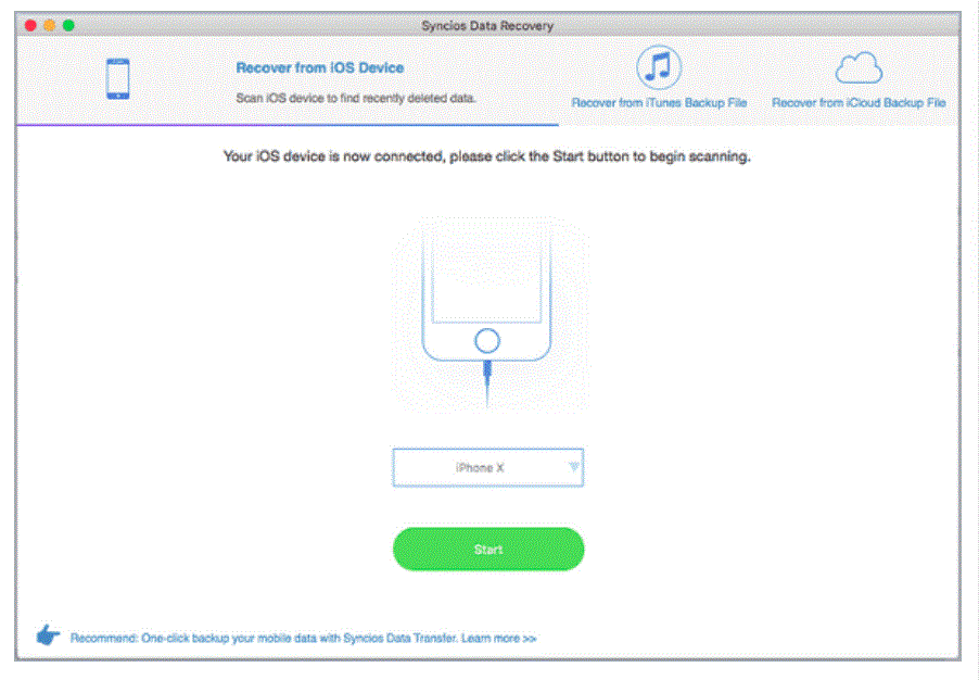 Syncios Data Recovery 1.3.0 portable for macOS