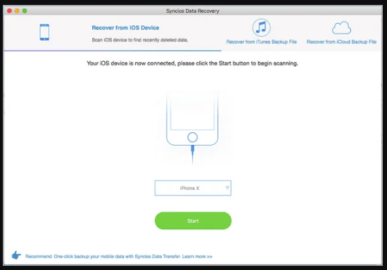 Syncios Data Recovery 1.3.0 portable for macOS 1