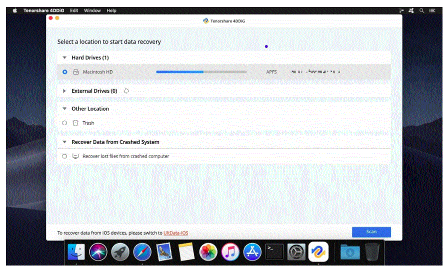 Tenorshare 4DDiG 3.2.0.5 portable for macOS