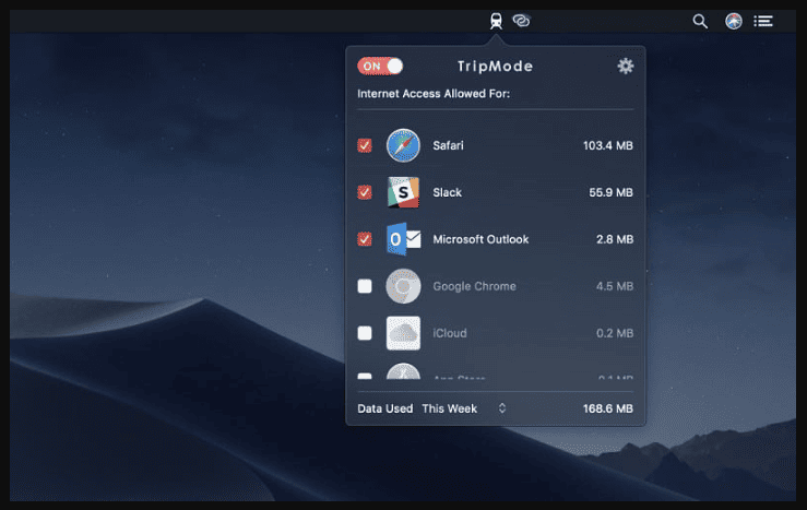 TripMode 2.2.1 portable for macOS 1