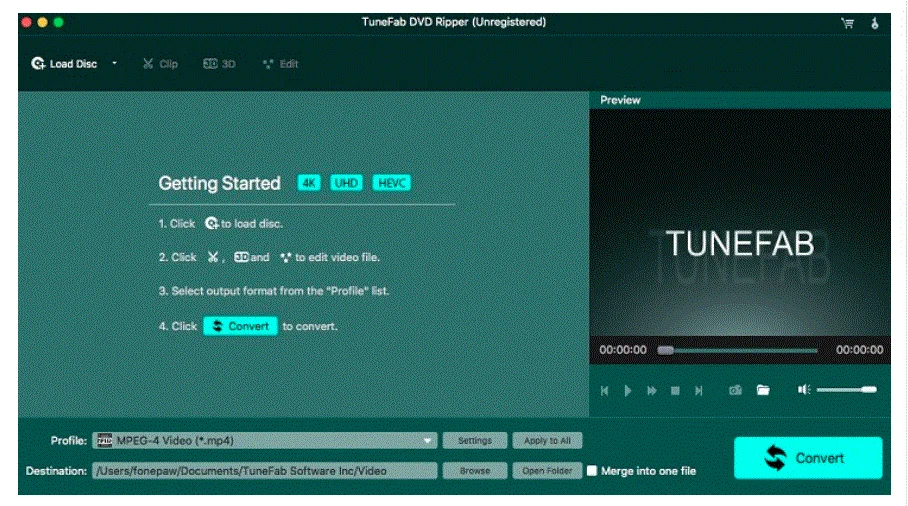 TuneFab DVD Ripper 1.0.20 portable for macOS