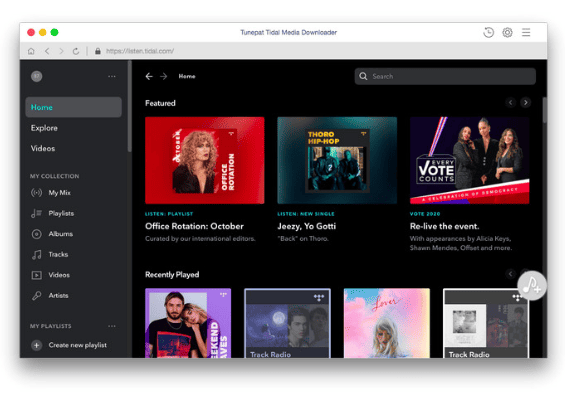 TunePat Tidal Media Downloader 1.5.4 Portable for macOS