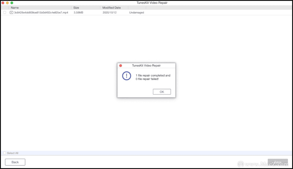 TunesKit Video Repair 2.0.0.11 Portable for macOS