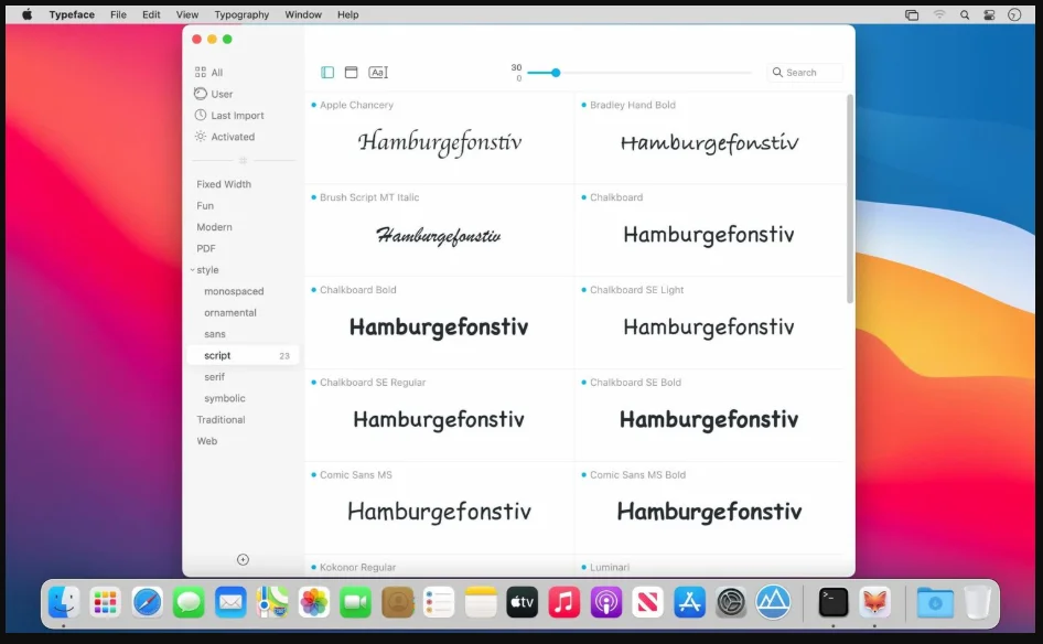 Typeface 4.0.1 portable for macOS