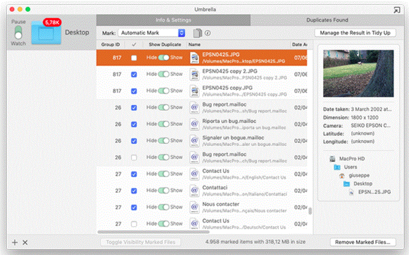 Umbrella 1.1.2 portable for macOS