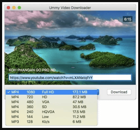Ummy Video Downloader 1.72 Portable for macOS