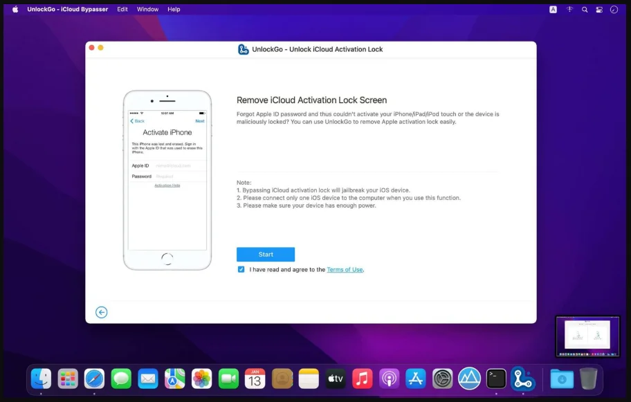 UnlockGo – iCloud Bypasser 5.0.0 portable for macOS