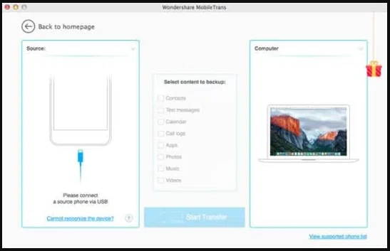 Wondershare MobileTrans 6.9.11.30 portable for macOS 1