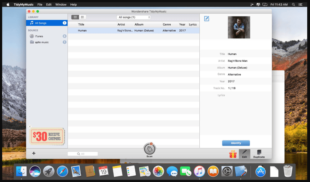 Wondershare TidyMyMusic 3.0.2.1 portable for macOS
