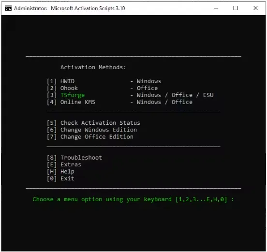 Microsoft Activation Scripts