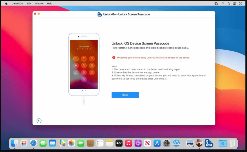 iToolab UnlockGo 6.3.0 portable for macOS {iPhone Unlocker} 1