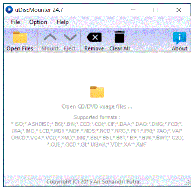 uDiscMounter 25.1