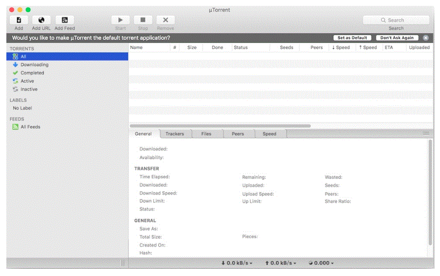 uTorrent 1.8.7 (45548) Stable portable macOS