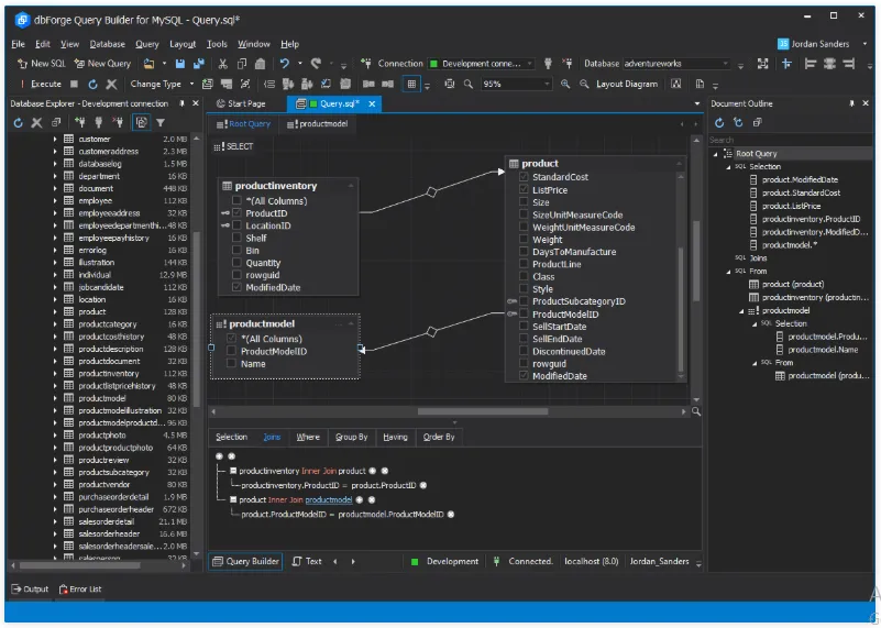 Devart dbForge Query Builder for MySQL
