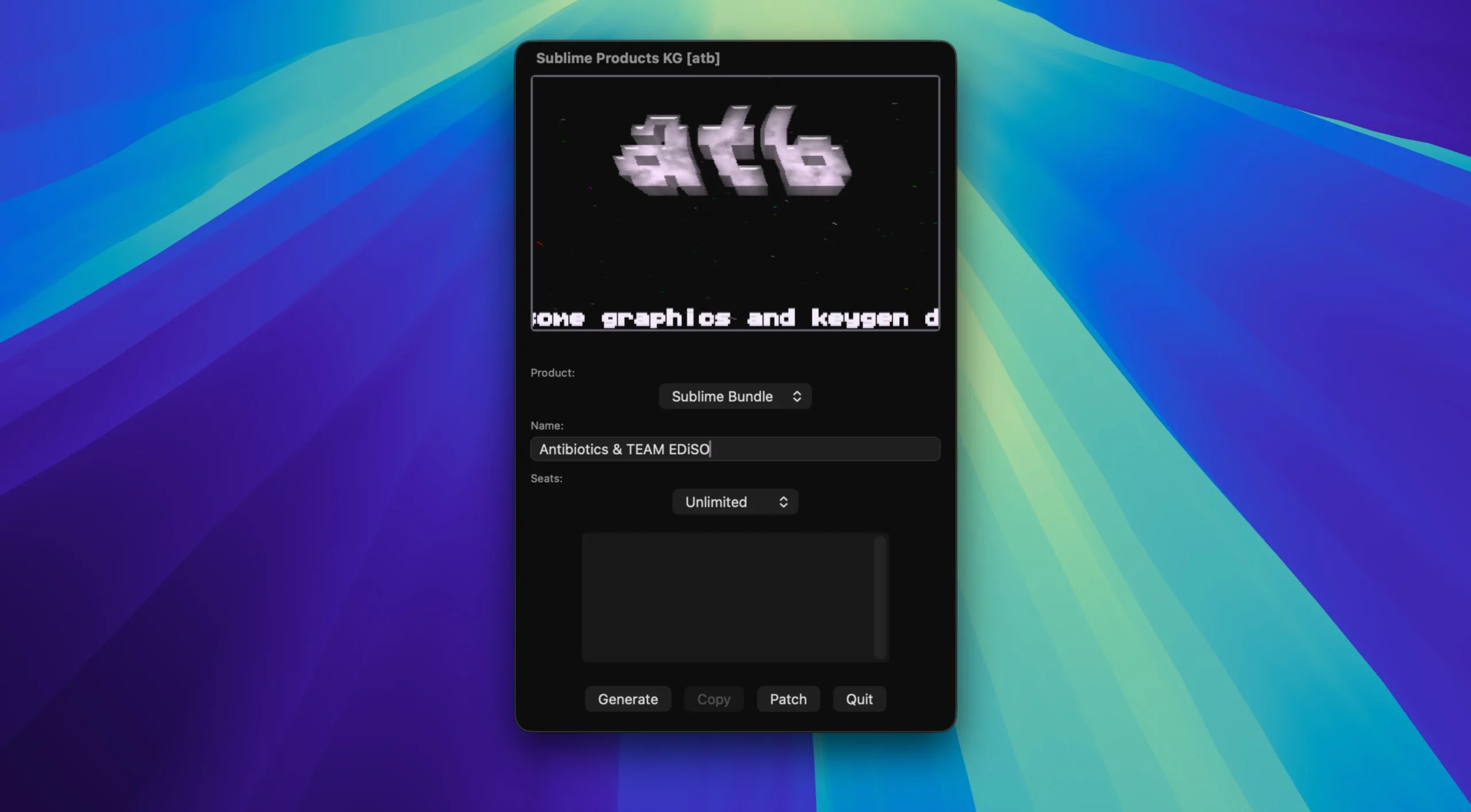 Sublime All Products Keygen 1.0.0