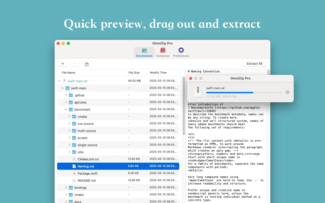 OmniZip - RAR Extractor 2.4.2