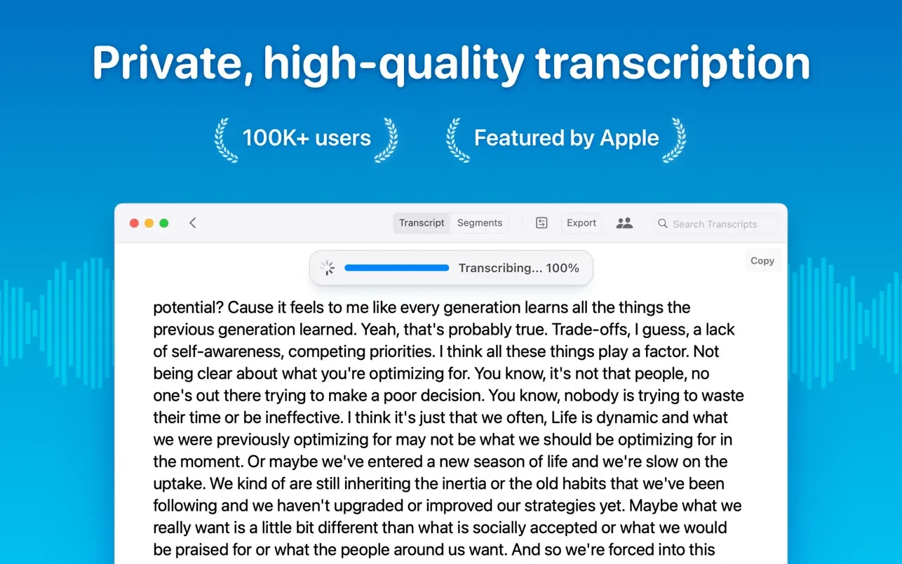 Whisper Transcription 13.20
