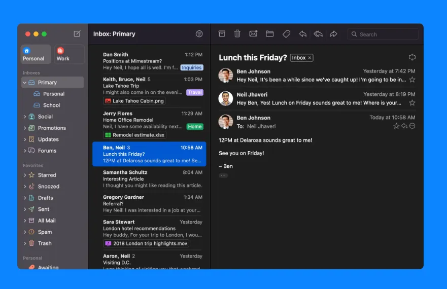 Mimestream 1.10.0