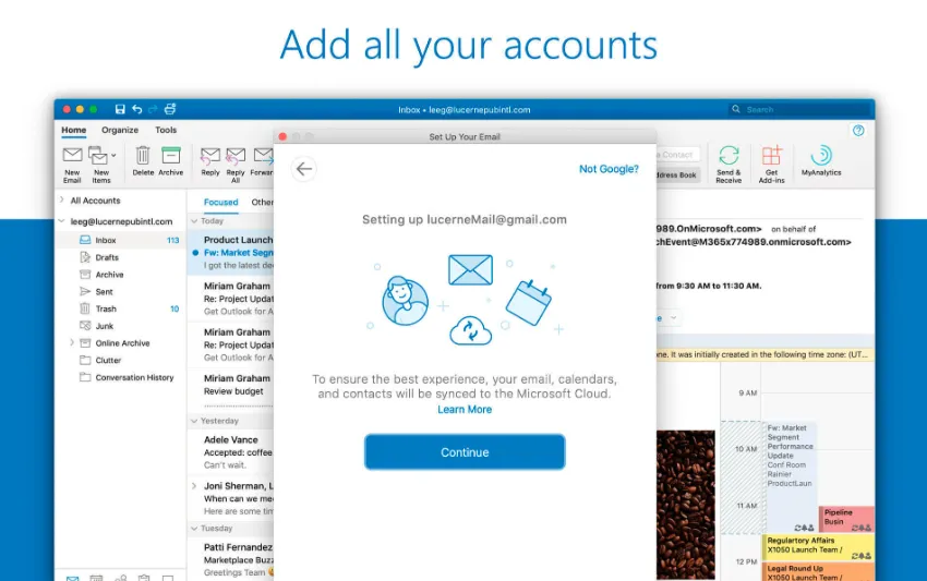 Microsoft Outlook v16.107