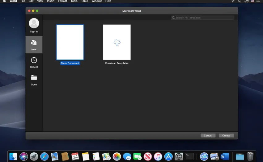 Microsoft Word for Mac v16.106