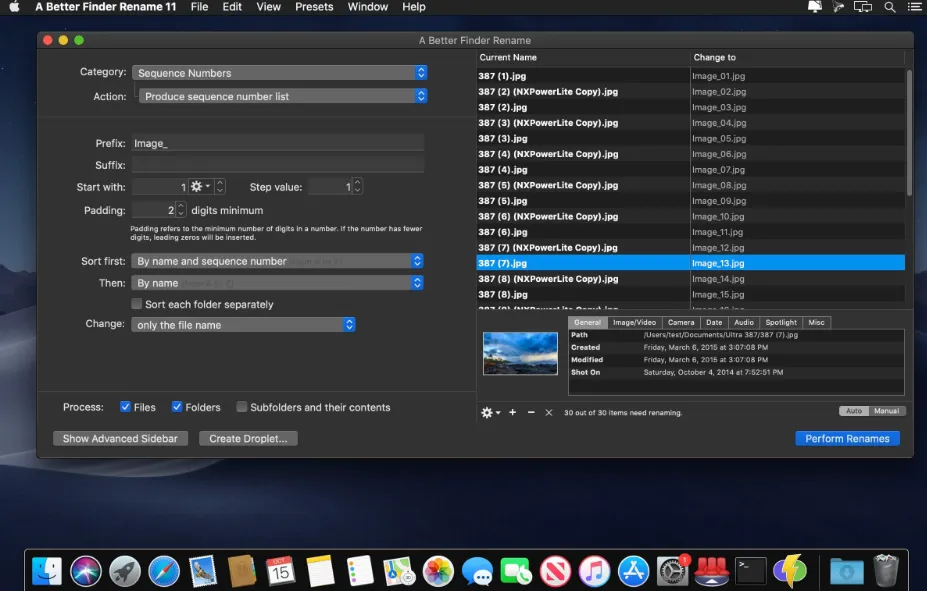 A Better Finder Rename 12.25