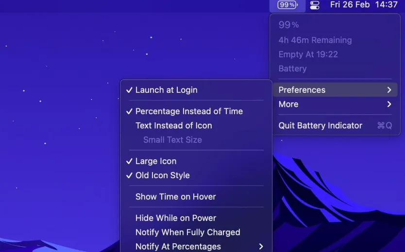 Battery Indicator 2.20.0