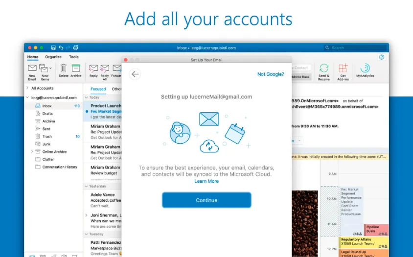 Microsoft Outlook v16.106