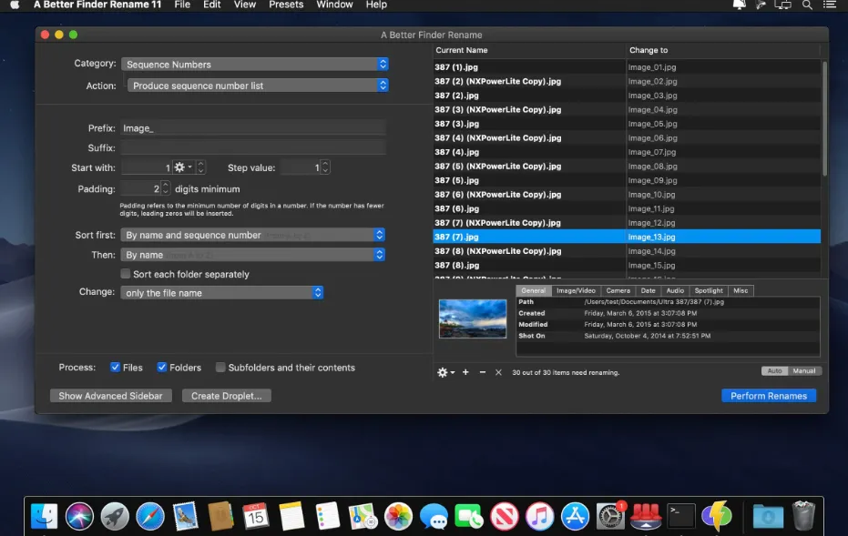 A Better Finder Rename 12.13