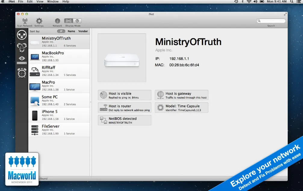 iNet Network Scanner 4.0.1