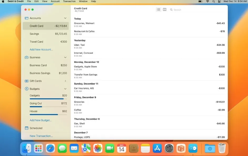 Debit & Credit Premium 7.4.2