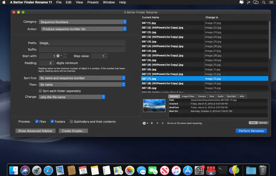 A Better Finder Rename 12.16